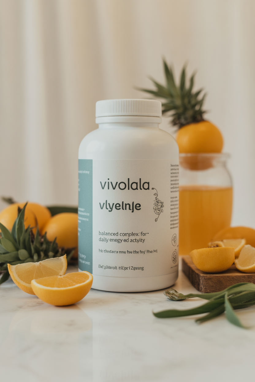 Vivobala product package showing the balanced complex for daily energy and activity